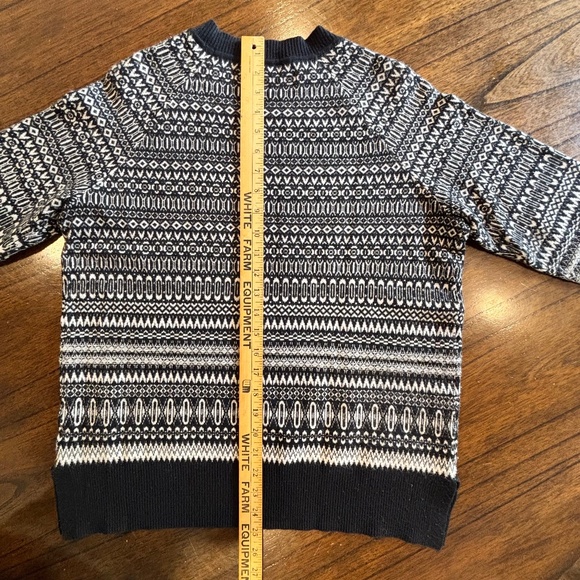 Northern Reflections super soft crew neck sweater black and white pattern size M - Picture 16 of 16